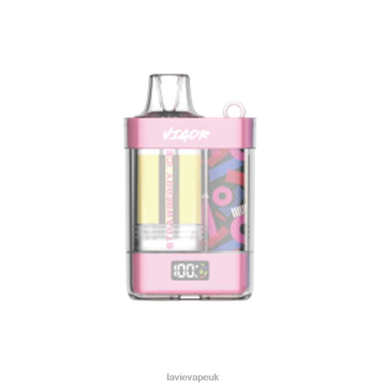 P062P1 Lavie Vape UK - Strawberry Ice LAVIE VIGOR 15000 Puffs