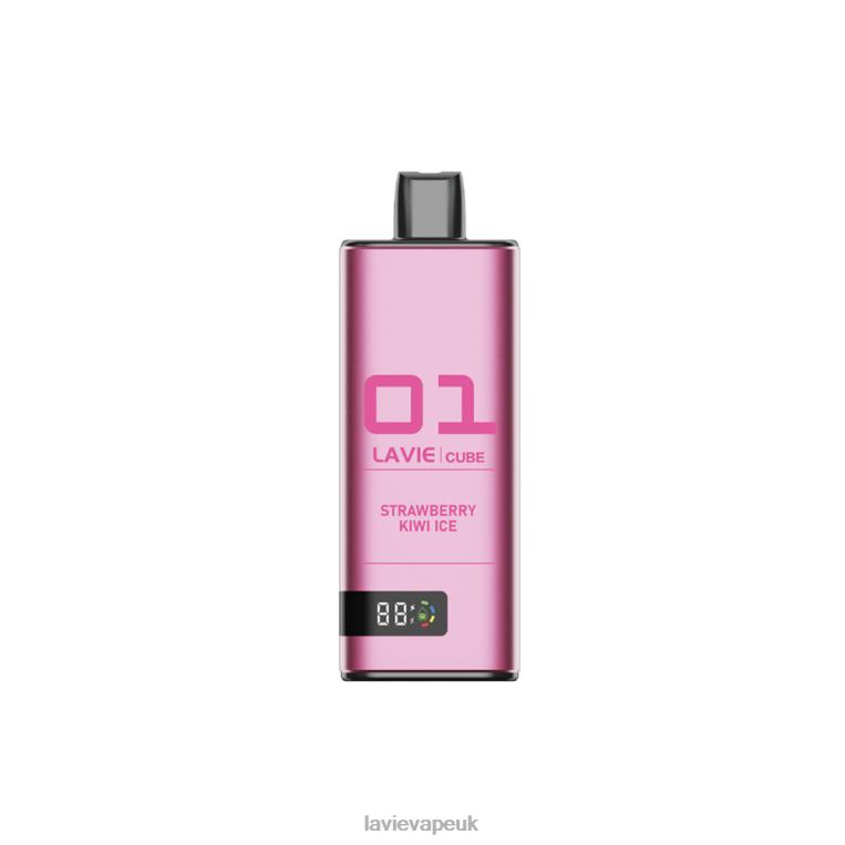 P062P35 Vape Brands in UK - Strawberry Kiwi Ice LAVIE Cube 20000 Puffs